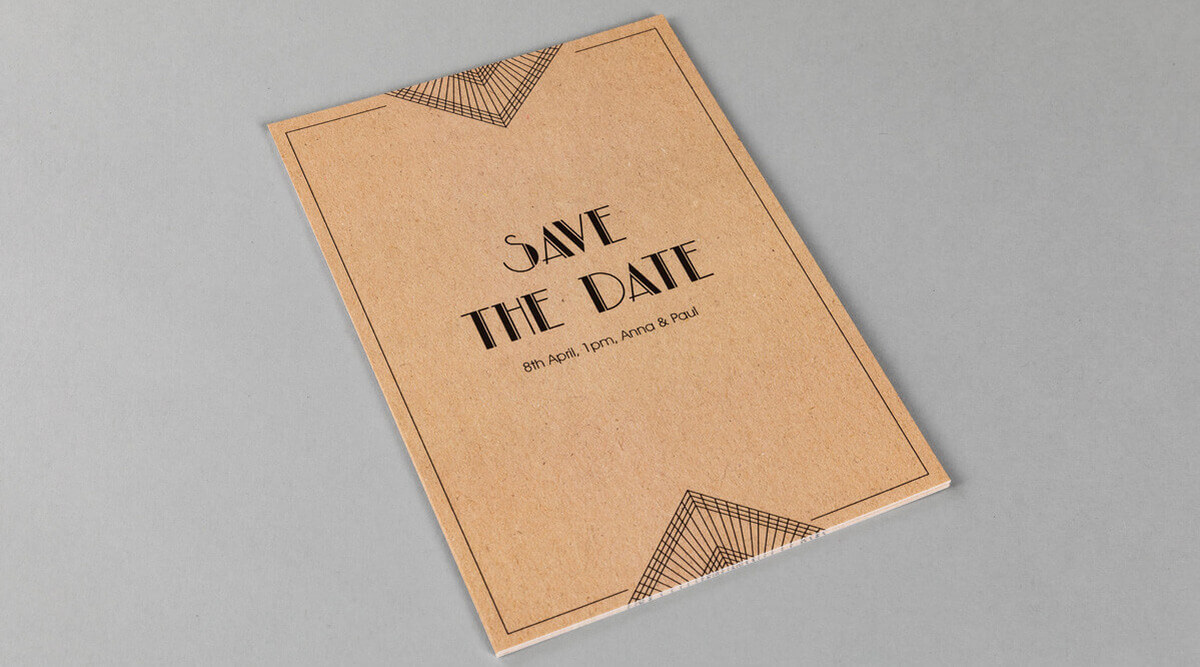 Flat Save the Date Cards